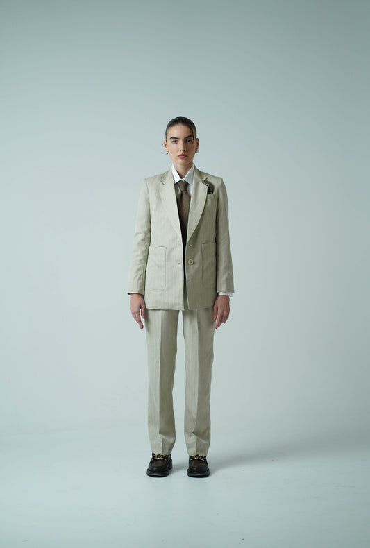 The Visionary Blazer - Beige