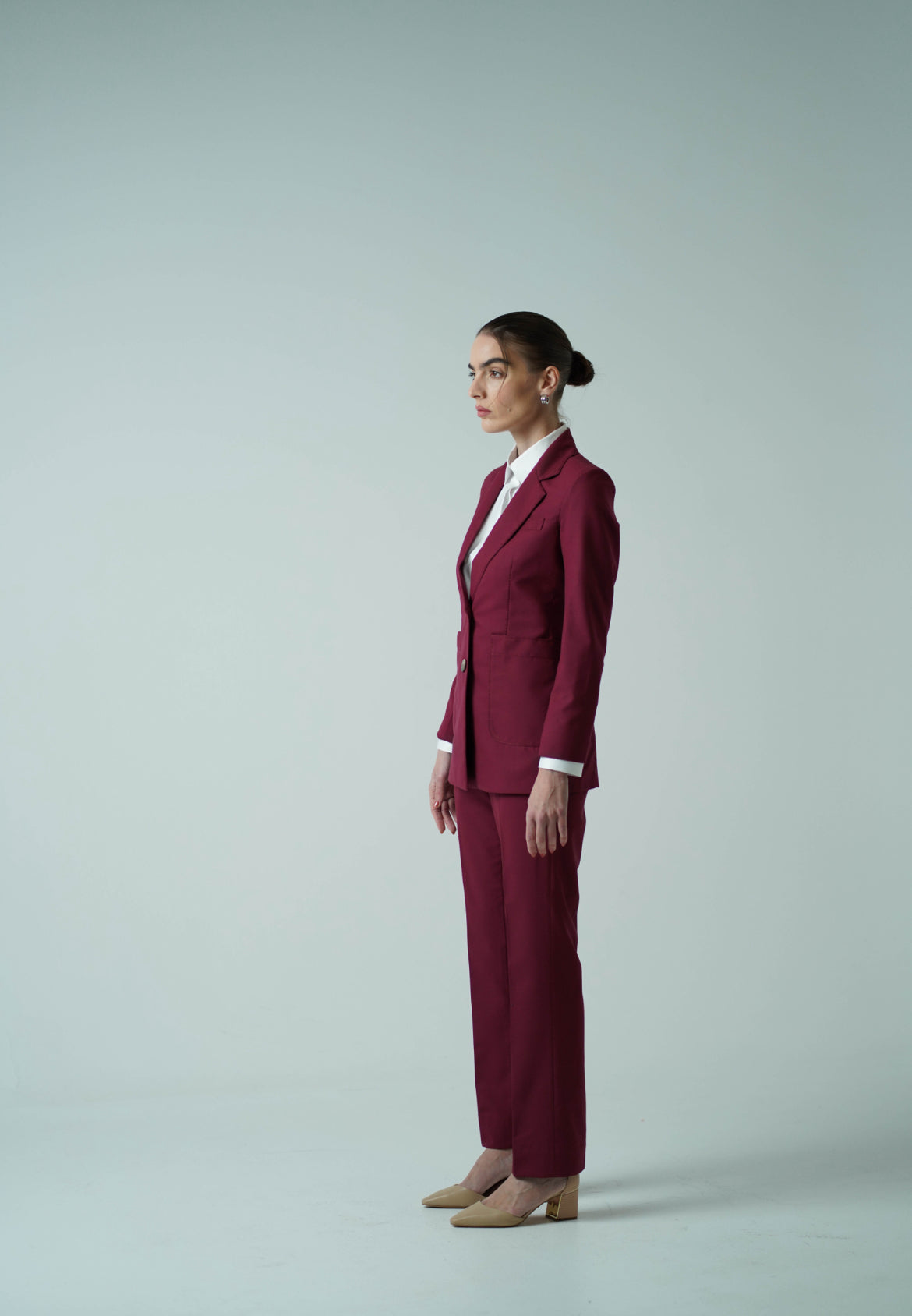 The Visionary Blazer - Maroon